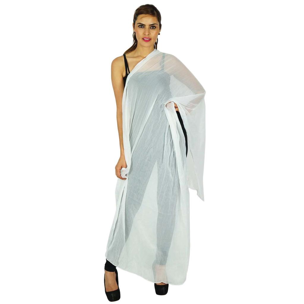 Indische Mode Chunni Hijab Lange Dupatta Chiffon-Mischung Halswickelschals