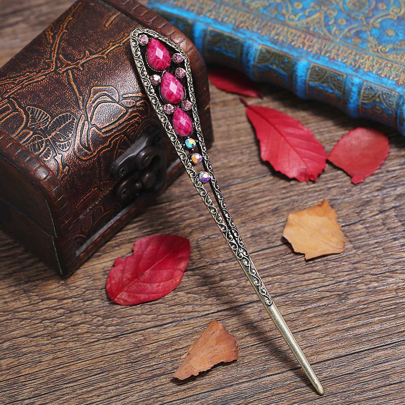 

Простая классическая заколка для волос в виде диска ципао, женская повседневная универсальная ретро-заколка, заколка, древние придворные аксессуары для волос Ханфу