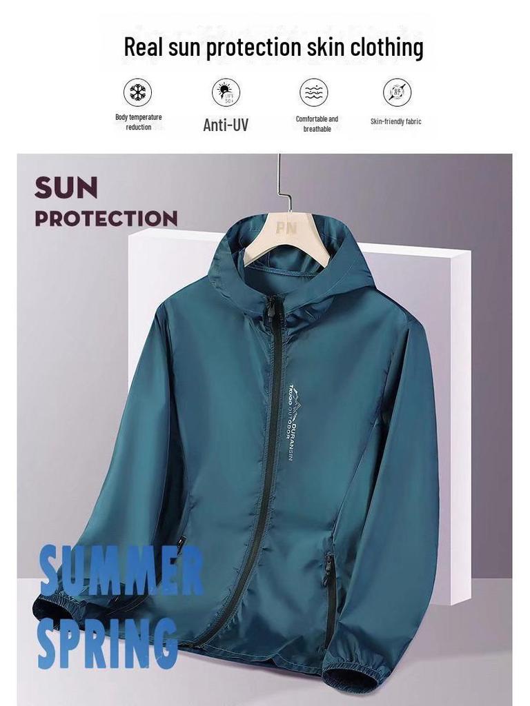 Men's & Women's Summer Ice Silk Sun Protection Jacket - Trendy, Lightweight, Breathable, Perfect for Outdoor Leisure & Fishing.