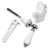 Ceramic Handle Split Toilet Wrench Ergonomic Grip Designs Ceramic Toilet Handle Spanner Tool for Universal Toilet Tank