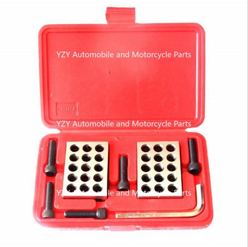 1set New 25x50x75 Metric 23 Hole Parallel Pad 1-2-3 Milling Machine Parallel Pad Iron Vise Flat Contour Block