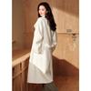 Sancai Women's Alpaca Blend Double-Faced Wool Coat
