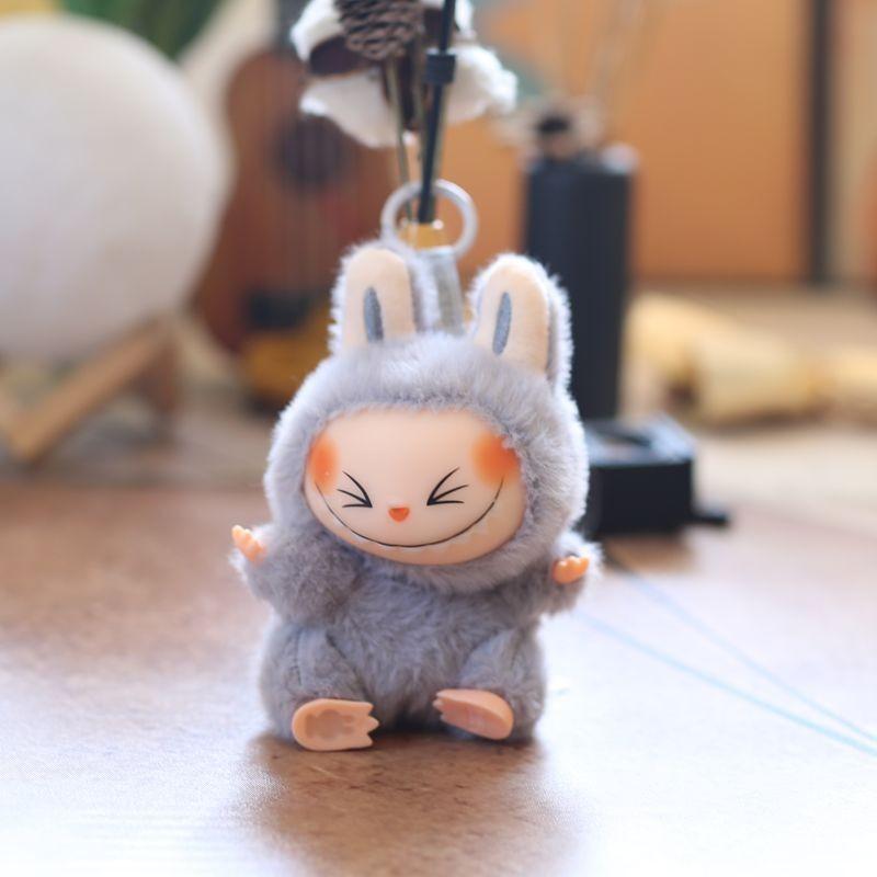 Plush Keychain Super Soft Pp Cotton With Rotating Head For Kids Gift