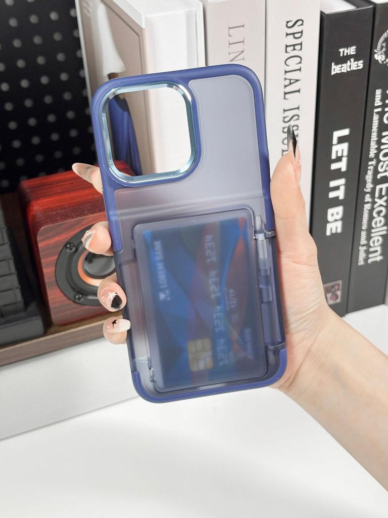 New Product for IPhone16 ProMax Card Case, Skin Friendly Feel, Card Insertion Anti Drop Protective Cover, Ins Style