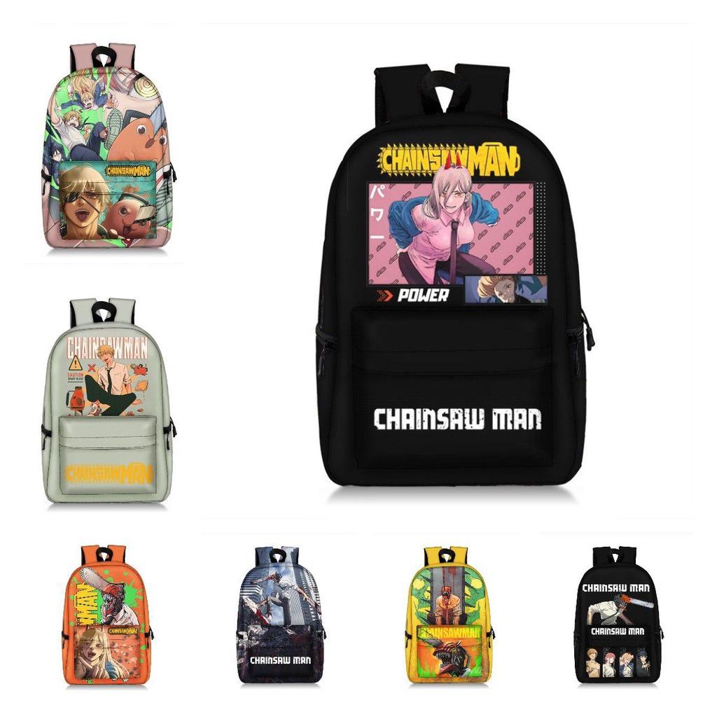 Stunning Child/adult Chainsaw Man Backpack Schoolbag Anime Bag