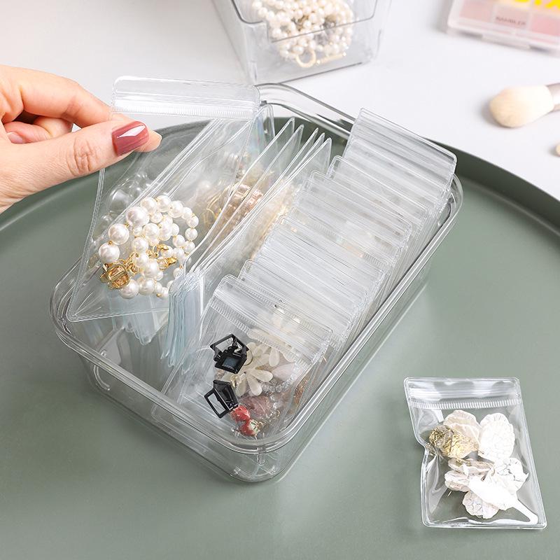 20 Anti-Oxidation Jewelry Bags: Thickened PVC, Transparent Storage for Earrings, Studs, Necklaces, and Bracelets