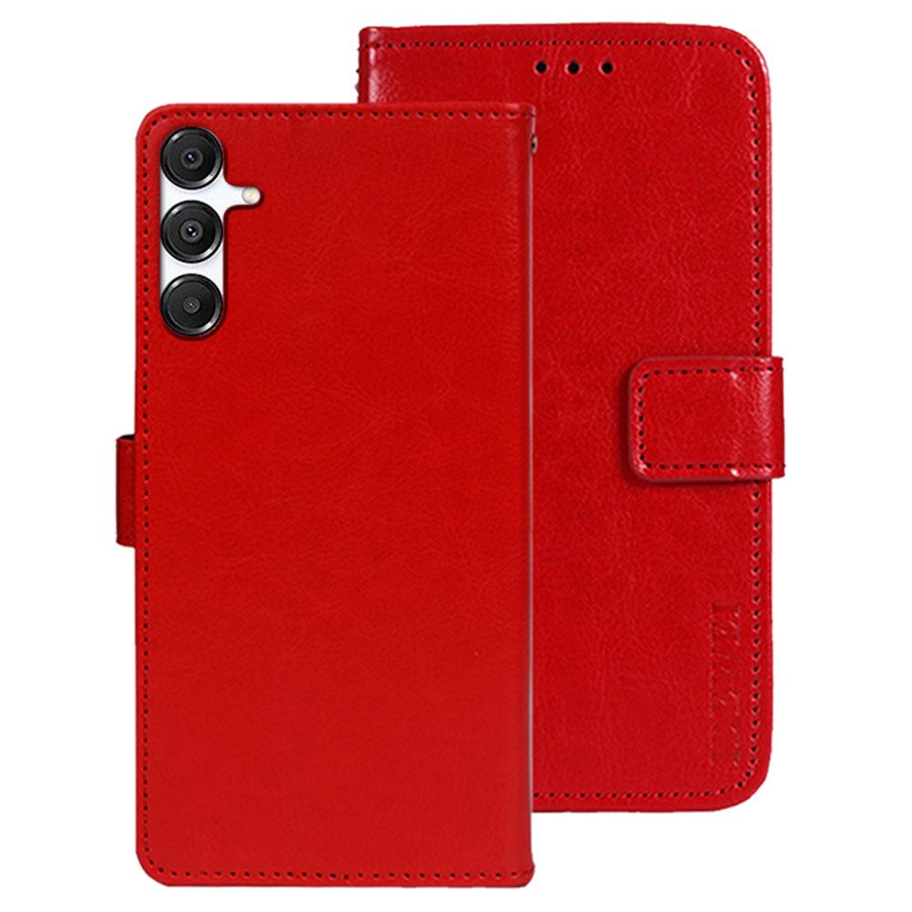 IDEWEI For Samsung Galaxy A36 5G/A56 5G Stand Case Crazy Horse Texture Leather Phone Cover