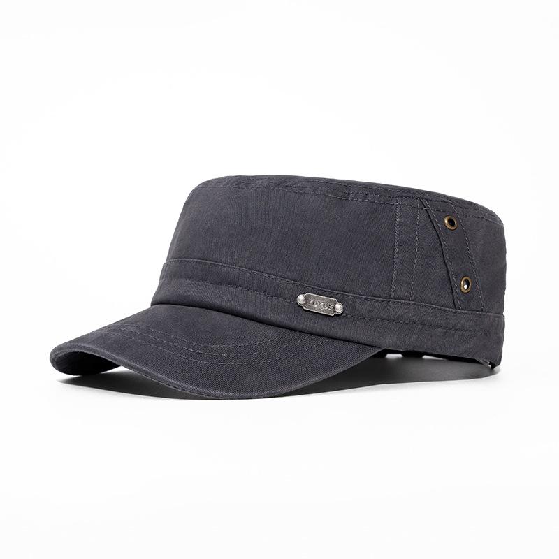 Pălărie plată pentru bărbați, șapcă de căpitan cu cap mare, pălărie de protecție solară, pălărie de camioner, viziere snapback Ha