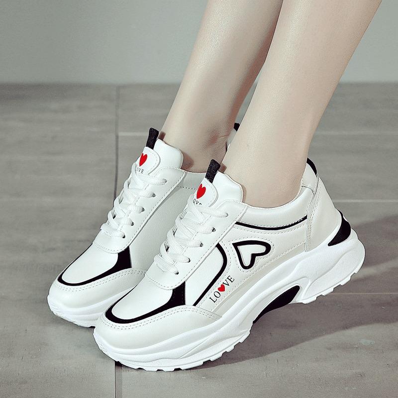 High Quality Women Platform Sneakers Chunky Woman Casual Dad Shoes Basket Female Fashion Sport Mesh Lace Up Shoes