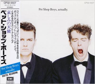 CD PET SHOP BOYS Actually CP325507 EMI 1987 Japan Dance Electronica Gebraucht