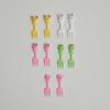 10pcs-Reusable cute animal fruit fork - perfect for snacks, cakes, and fruits - perfect for outdoor and home use