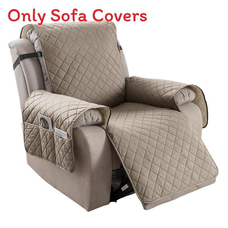 Universal Polyester Square Pattern Sofa Cushion For Single Double Triple Seat Lounge Chair Protector