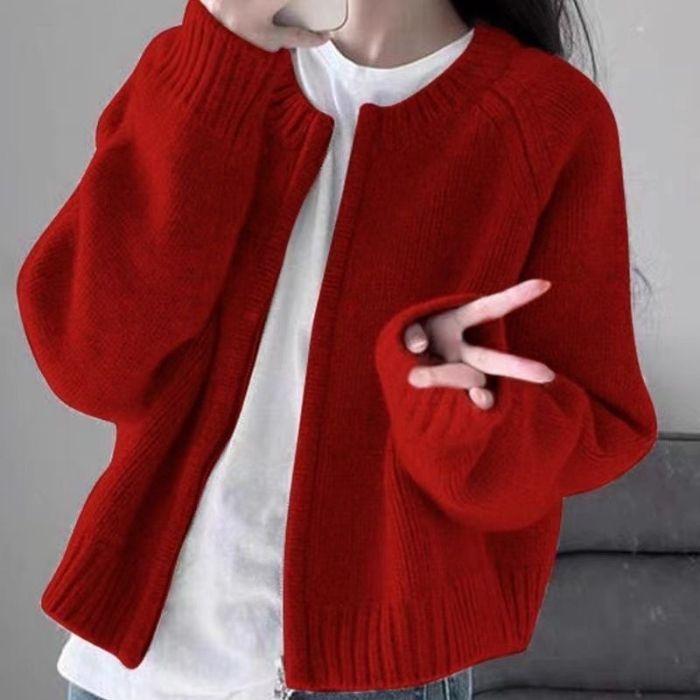 Soft and Glutinous Knitted Cardigan Coat for Women's Autumn and Winter New Outerwear