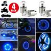 2pcs LED Tire Valve Stem Caps Neon Light Waterproof Wheel Spoke Lights LED Tire Lamp for Motorcycle Bicycle Car Accessories