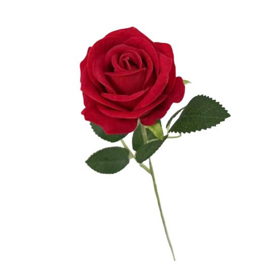 Rose Flower for Flower Arrangement Realistic Long Stem Fake Silk Rose