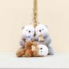 Adorable Cute Beaver Plush Toy Keychain Hangtag Doll Soft Pp Cotton Accessory