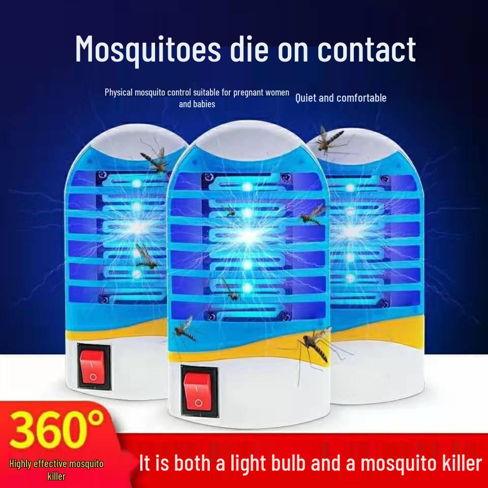 Electric Shock Fly & Mosquito Killer Lamp for Home & Bedroom, Plug-In Mini