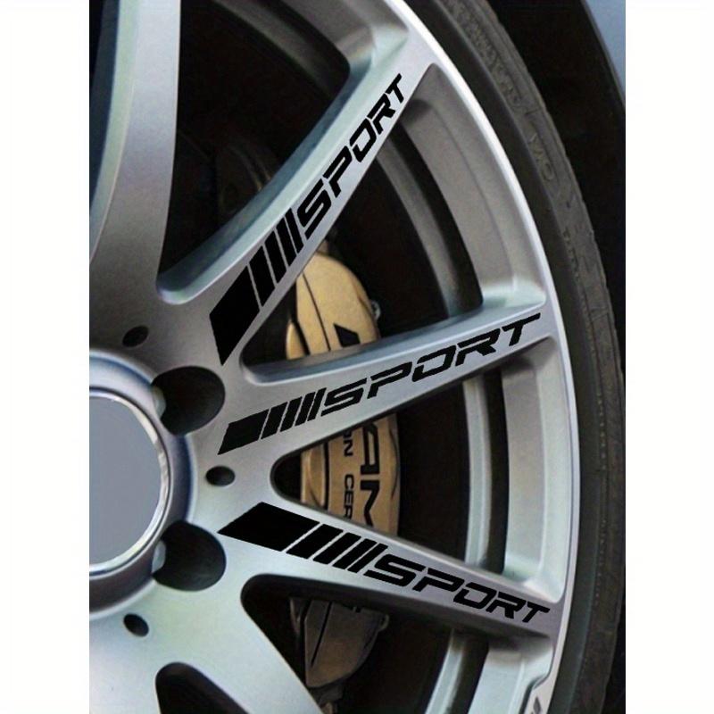 4pcs/set Car Wheel Hub Sport Emblem Sticker