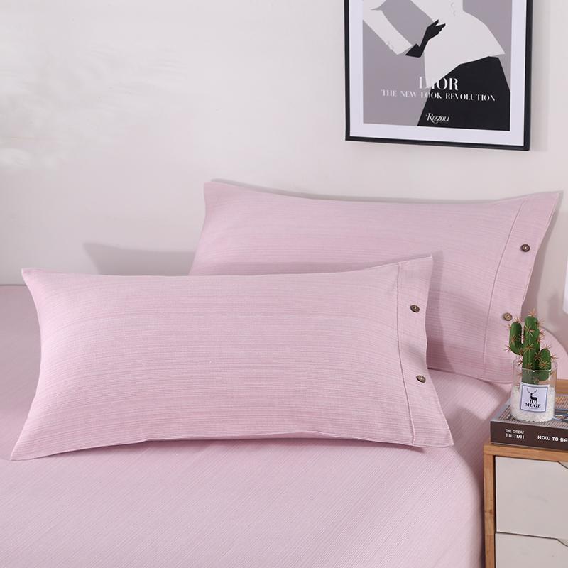 Pair of Thickened Pure Cotton Pillowcases, 48cm X 74cm - 2024 New Style