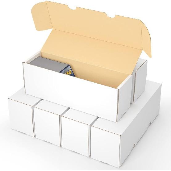 Trading Card Storage Box,Sports Card Storage Boxes, 6-Pack Cardboard Card Box for TCG/Magic/Mtg Basketball Cards, Collectible Trading Cards Trading Card Boxes