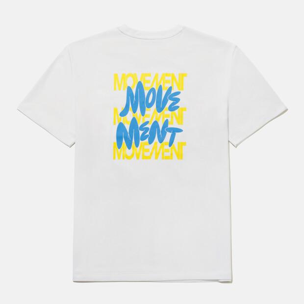 DESCENTE Movement Back Graphic Short Sleeve T-Shirt White Sr223Ets59