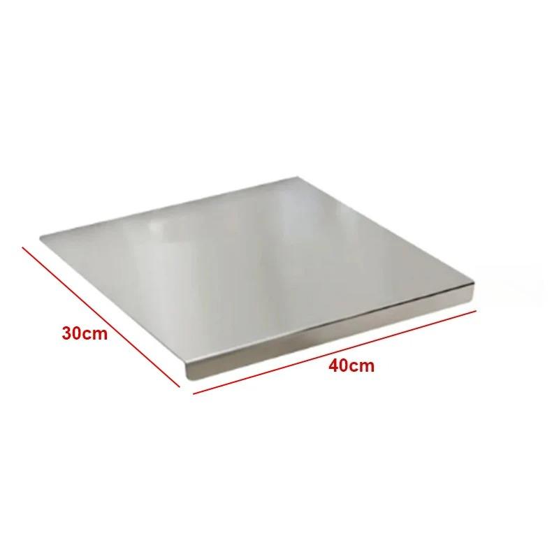 

Кухонная разделочная доска из нержавеющей стали 304, многоразовая, для использования на столешнице, для мяса, овощей, хлеба и выпечки