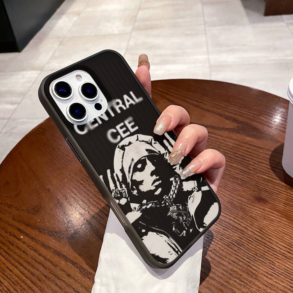 

Rapper Central Cee Phone Case For IPhone 11 12 13 14 15 16 17 Pro Max PLUS Pro Wave Corrugated Silicone Case iPhone 14
