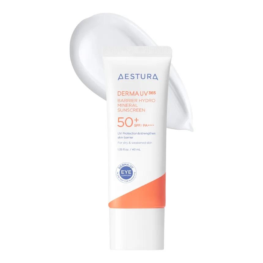 

Aestura Derma UV365 Barrier Hydrating Mineral Sunscreen SPF50+ PA++++ Physical Sun Cream 40mL