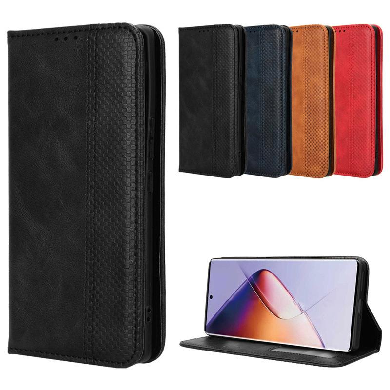 Flip Cover For Infinix Note 40 Pro 4G/5G,Note 40 Pro+ 5G,Infinix Note 40X 5G [Flip Vintage Leather] Protective Case