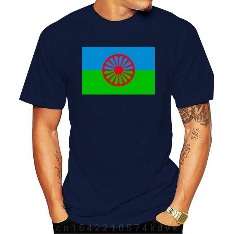 Gypsy Man Rom Travellers Gypsy Flag T-shirt High Quality Printing Casual 100% Cotton Round-neck European Size XS-5XL Tee Shirts