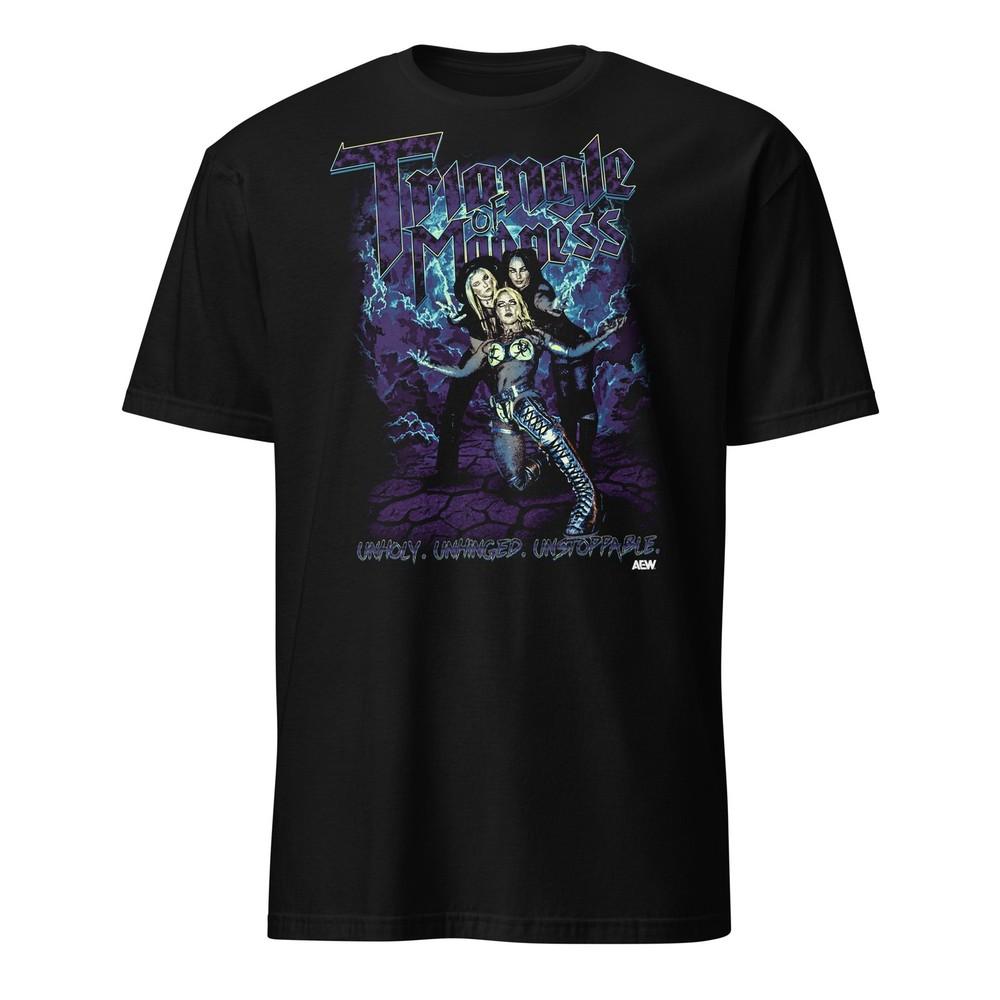 Triangle of Madness  Unholy Unhinged Unstoppable Official AEW TShirt Unisex T-Shirt XXXL