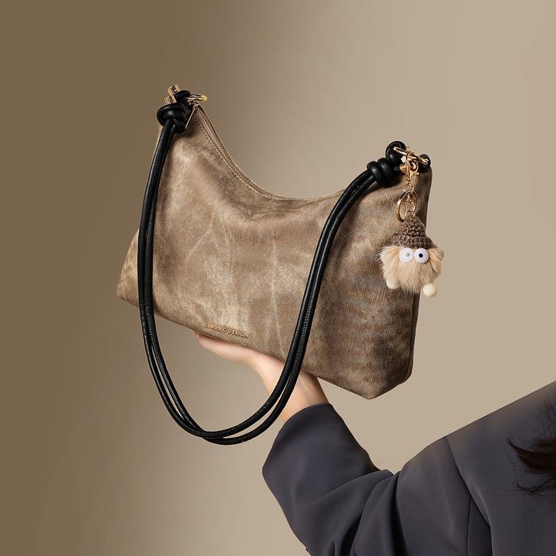 2025 New Autumn Winter Fashion Crossbody Bag for Women, Vintage High-end Feel Single Shoulder Commuter Bag