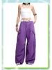 Tuogu Women's Slimming Paratrooper Wide-Leg Pants - Spring/Summer Style, Casual Loose Fit, Floor-Length.