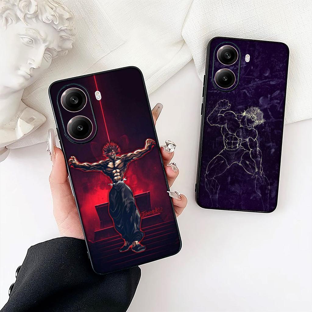 Hanma Baki Cartoon Protective Cover for Xiaomi Poco C85 C65 C75 X7 X6 M6 M8 F7 F8 Ultra F6 Pro Phone Case