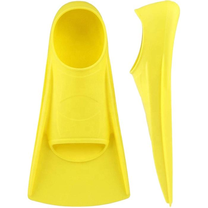Factory Supply Best Selling Short Blade Food Grade Silicone Swimming Fins чёрный