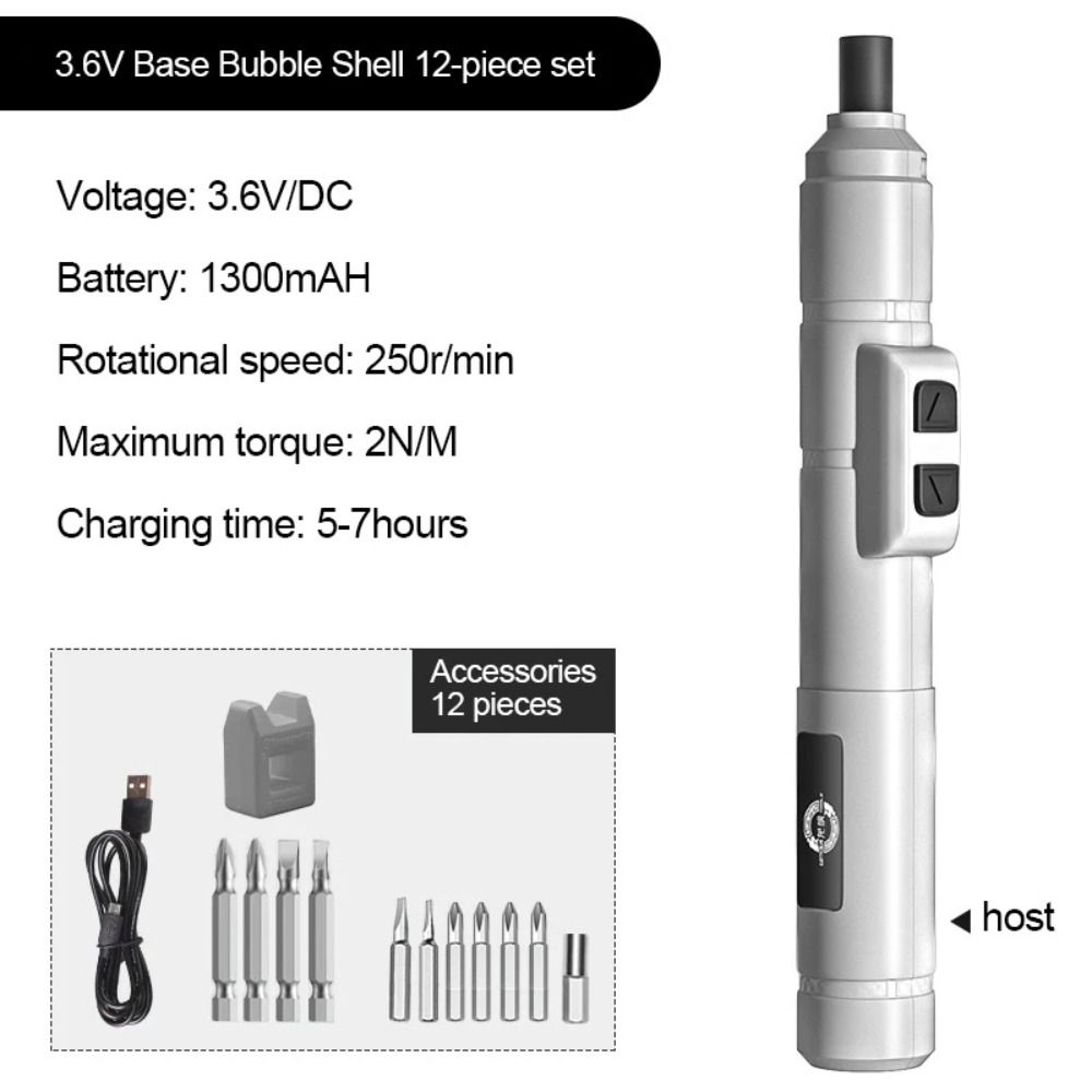 3.6V Cordless Electric Screwdriver Wireless Power Drill Mini Electric  Screwdriver Pen  Maintenance