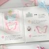 80 Blatt Rainbow Rhythm Koreanischer Stil Minimalistisches Notizbuch mit dekorativem Hintergrundpapier kompatibel mit M5-Innenseiten