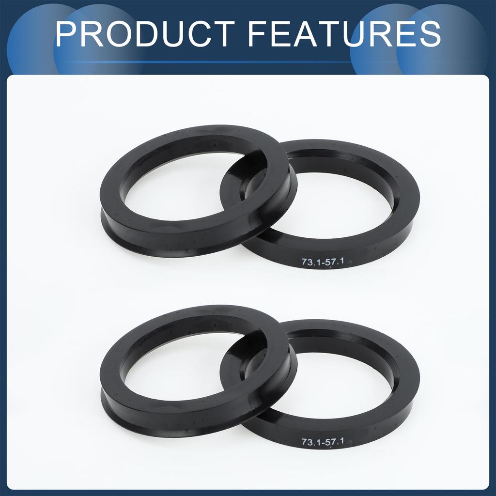INFINAUTO Hub Centric Ring 57.1mm Inner Diameter 73.1mm Outer Diameter