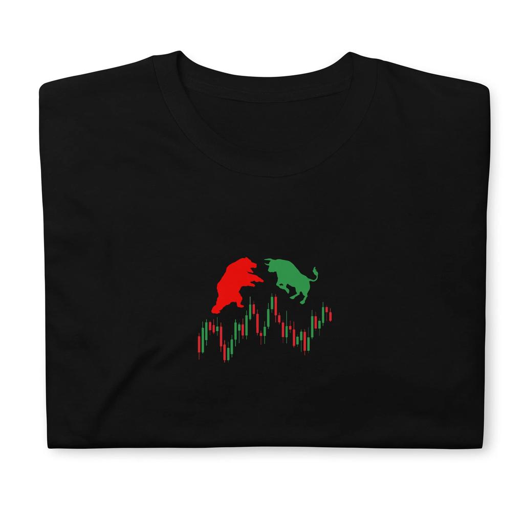 Bull & Bear Trader Stock Market Trader Gift Crew Neck Tee