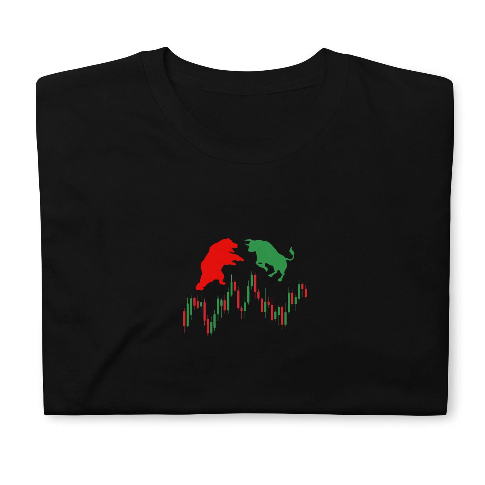 Bull & Bear Trader Stock Market Trader Gift Crew Neck Tee 3XL