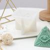 Pyramid silicone Mold DIY Pyramid Candle crafts Gypsum resin cement mold Handmade soap cake baking tools Family gifts