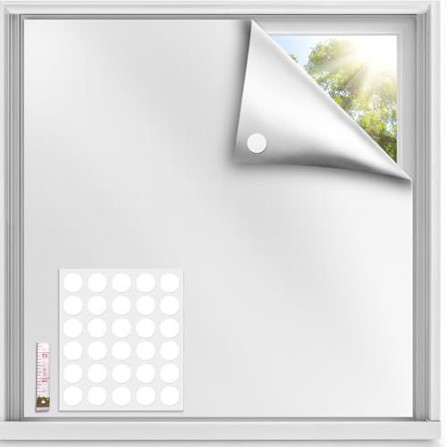 Qualsen Ultra Blackout Sheet, Blackout Window Cloth, Window Blackout Sheet, Window Insulation Sheet, UV Protection, Blackout Sheet, Summer, UV Protect
