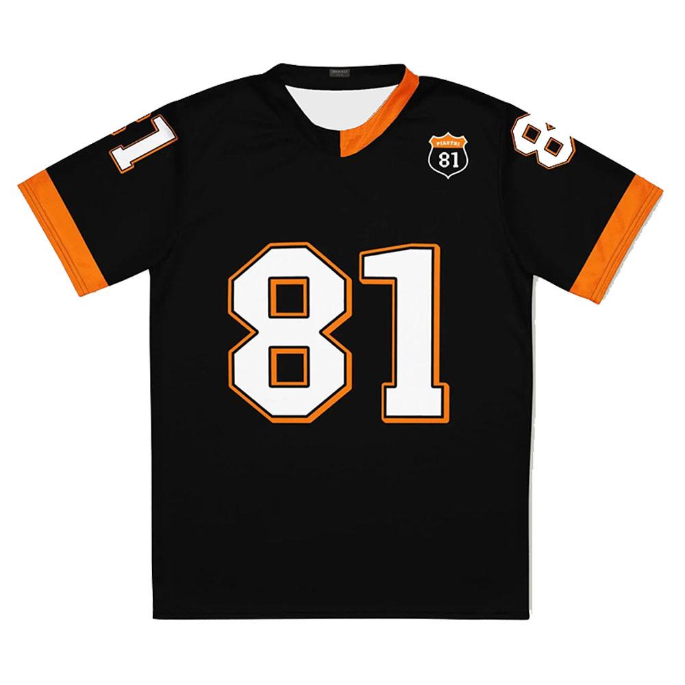 Oscar Numero 81 PIASTRI Magliette a Canotta Unisex Streetwear Larghe Casual Hip Hop T-shirt Manica Corta Abbigliamento Camicie