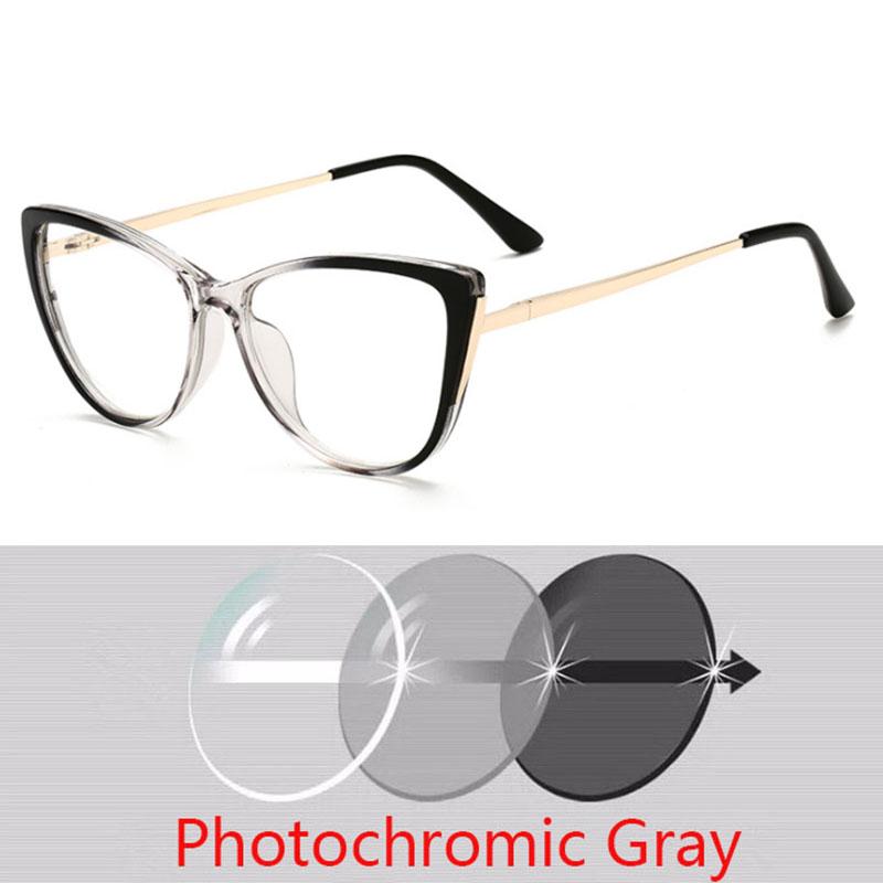 Cat Eyes Finished Myopia Eyeglasses Women Men Cat Eye Nearsighted Eyewear Student Glasses with Diopters Minus -1.0 -1.5 -2.5