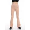 Gerippte Lycra-Leggings mit spanischem Bein und hoher Taille