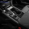Real Soft Carbon Fiber For Honda Accord 10th Gen 2018     LHD Car Gear Shift Panel Sticker Interior Accessories