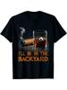 Men's ''I'll Be In the Backyard'' Graphic T-Shirt - Soft Cotton, Perfect Fit