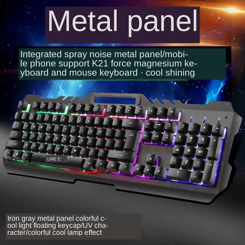 Gaming Keyboard and Mouse Wired Keyboard with Backlight Keyboard Gamer Kit Silent Gaming Mouse Set For PC Laptop