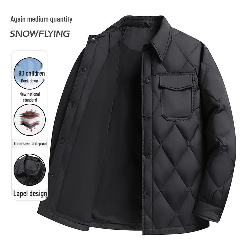 Xuezhongfei Men s Lightweight 90% Duck Down Puffer Jacket XL