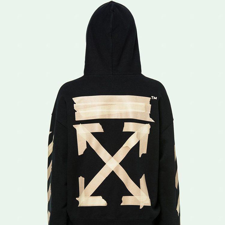 OFF WHITE Tape Diag Arrows Hoodie OMBB037R20E300021048